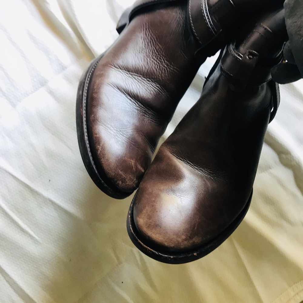 Tory Burch Brown Leather Riding Boots - Picture 7 of 11